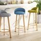Glam Reception Upholstered Stool Matte Finish Round Footrest Stool Clearhalo 'Bar Furniture' 'Bar Stools' 'bar_stools' 'furn' 'furn_bar_stools' 'Furniture' 'furniture_bar_stools' 'Kitchen & Dining Furniture' 4807899
