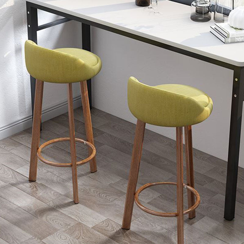 Glam Reception Upholstered Stool Matte Finish Round Footrest Stool Clearhalo 'Bar Furniture' 'Bar Stools' 'bar_stools' 'furn' 'furn_bar_stools' 'Furniture' 'furniture_bar_stools' 'Kitchen & Dining Furniture' 4807901