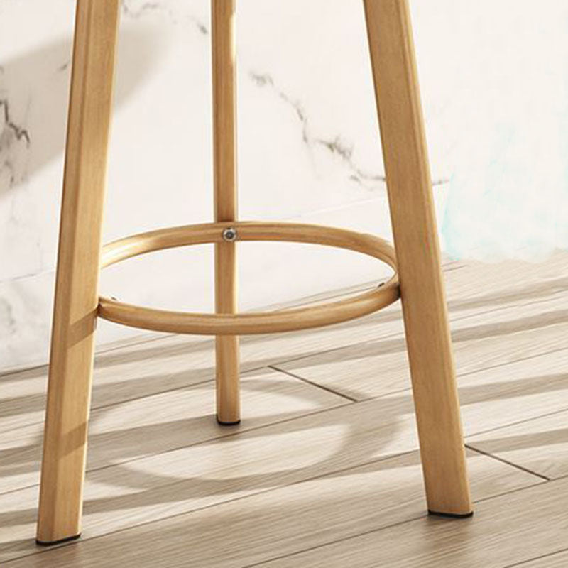 Glam Reception Upholstered Stool Matte Finish Round Footrest Stool Clearhalo 'Bar Furniture' 'Bar Stools' 'bar_stools' 'furn' 'furn_bar_stools' 'Furniture' 'furniture_bar_stools' 'Kitchen & Dining Furniture' 4807911