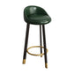 Glam Reception Upholstered Stool Matte Finish Round Footrest Stool Blackish Green Black 1 Piece Clearhalo 'Bar Furniture' 'Bar Stools' 'bar_stools' 'furn' 'furn_bar_stools' 'Furniture' 'furniture_bar_stools' 'Kitchen & Dining Furniture' 4807915