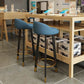 Glam Reception Upholstered Stool Matte Finish Round Footrest Stool Clearhalo 'Bar Furniture' 'Bar Stools' 'bar_stools' 'furn' 'furn_bar_stools' 'Furniture' 'furniture_bar_stools' 'Kitchen & Dining Furniture' 4807919