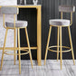 Scandinavian Round Armless Counter Stools Upholstered Bar Stools for Home Clearhalo 'Bar Furniture' 'Bar Stools' 'bar_stools' 'furn' 'furn_bar_stools' 'Furniture' 'furniture_bar_stools' 'Kitchen & Dining Furniture' 4807964