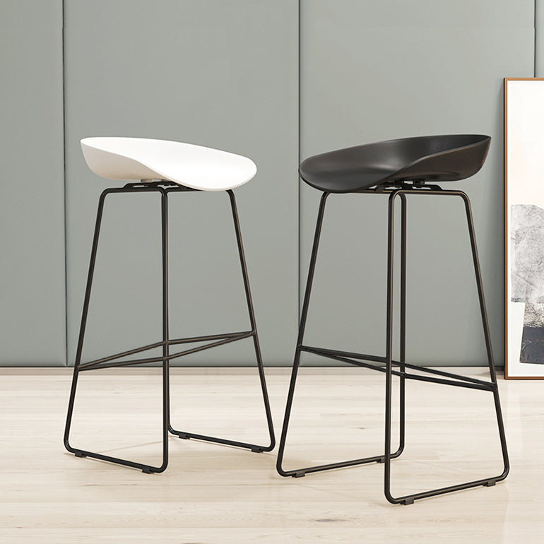 Modern Style Acrylic Counter Barstools for Home Bucket Low Back Stools Clearhalo 'Bar Furniture' 'Bar Stools' 'bar_stools' 'furn' 'furn_bar_stools' 'Furniture' 'furniture_bar_stools' 'Kitchen & Dining Furniture' 4808003