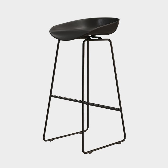 Modern Style Acrylic Counter Barstools for Home Bucket Low Back Stools Clearhalo 'Bar Furniture' 'Bar Stools' 'bar_stools' 'furn' 'furn_bar_stools' 'Furniture' 'furniture_bar_stools' 'Kitchen & Dining Furniture' 4808007