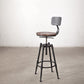 Industrial Footrest Adjustable Height Barstool Brown Pine Home Stool Wood With Back 1 Piece Clearhalo 'Bar Furniture' 'Bar Stools' 'bar_stools' 'furn' 'furn_bar_stools' 'Furniture' 'furniture_bar_stools' 'Kitchen & Dining Furniture' 4808083
