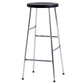 Modern Footrest Backless Barstool Matte Finish Oak Wood Coffee Shop Stool Black Silver 1 Piece Clearhalo 'Bar Furniture' 'Bar Stools' 'bar_stools' 'furn' 'furn_bar_stools' 'Furniture' 'furniture_bar_stools' 'Kitchen & Dining Furniture' 4808097
