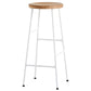 Modern Footrest Backless Barstool Matte Finish Oak Wood Coffee Shop Stool Wood White 1 Piece Clearhalo 'Bar Furniture' 'Bar Stools' 'bar_stools' 'furn' 'furn_bar_stools' 'Furniture' 'furniture_bar_stools' 'Kitchen & Dining Furniture' 4808102
