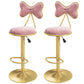 Scandinavian Style Adjustable Height Stools for Home Upholstered Bar Stools Pink 2 Piece Set Bar Stool(31"H) Clearhalo 'Bar Furniture' 'Bar Stools' 'bar_stools' 'furn' 'furn_bar_stools' 'Furniture' 'furniture_bar_stools' 'Kitchen & Dining Furniture' 4808119