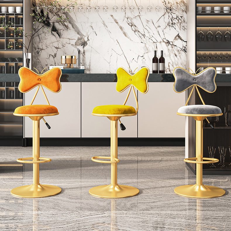 Scandinavian Style Adjustable Height Stools for Home Upholstered Bar Stools Clearhalo 'Bar Furniture' 'Bar Stools' 'bar_stools' 'furn' 'furn_bar_stools' 'Furniture' 'furniture_bar_stools' 'Kitchen & Dining Furniture' 4808130