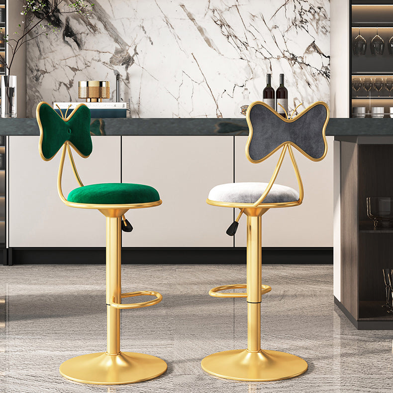 Scandinavian Style Adjustable Height Stools for Home Upholstered Bar Stools Clearhalo 'Bar Furniture' 'Bar Stools' 'bar_stools' 'furn' 'furn_bar_stools' 'Furniture' 'furniture_bar_stools' 'Kitchen & Dining Furniture' 4808131
