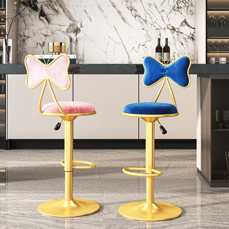 Scandinavian Style Adjustable Height Stools for Home Upholstered Bar Stools Clearhalo 'Bar Furniture' 'Bar Stools' 'bar_stools' 'furn' 'furn_bar_stools' 'Furniture' 'furniture_bar_stools' 'Kitchen & Dining Furniture' 4808133