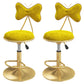 Scandinavian Style Adjustable Height Stools for Home Upholstered Bar Stools Yellow 2 Piece Set Short Stool(22"H) Clearhalo 'Bar Furniture' 'Bar Stools' 'bar_stools' 'furn' 'furn_bar_stools' 'Furniture' 'furniture_bar_stools' 'Kitchen & Dining Furniture' 4808136