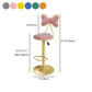 Scandinavian Style Adjustable Height Stools for Home Upholstered Bar Stools Clearhalo 'Bar Furniture' 'Bar Stools' 'bar_stools' 'furn' 'furn_bar_stools' 'Furniture' 'furniture_bar_stools' 'Kitchen & Dining Furniture' 4808140