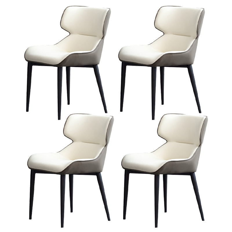 Modern Round Dinette Set 1/3/4/5/7 Pieces Sintered Stone Dining Table Set with Turntable 4 White Chairs Clearhalo 'Dining Room Sets' 'Dining Tables & Seating' 'dining_room_set' 'furn' 'furn_dining_room_set' 'Furniture' 'furniture_dining_room_set' 'Kitchen & Dining Furniture' 4808164