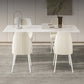 Designer Style Sintered Stone Dining Set Rectangle 1/2/5/7 Pieces Dining Table with Chairs Clearhalo 'Dining Room Sets' 'Dining Tables & Seating' 'dining_room_set' 'furn' 'furn_dining_room_set' 'Furniture' 'furniture_dining_room_set' 'Kitchen & Dining Furniture' 4808188
