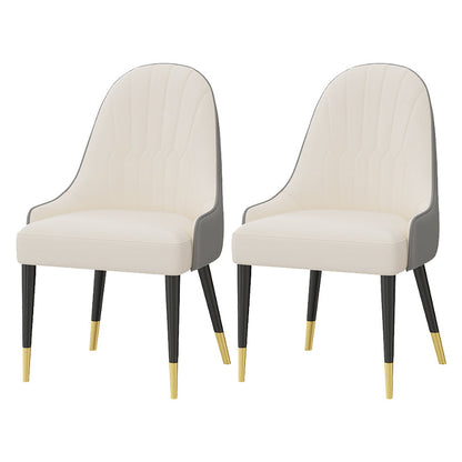 Glam Sintered Stone Dining Table Set 1/2/3/4/5 Pieces Dining Set for Dining Areas 2 White Chairs Clearhalo 'Dining Room Sets' 'Dining Tables & Seating' 'dining_room_set' 'furn' 'furn_dining_room_set' 'Furniture' 'furniture_dining_room_set' 'Kitchen & Dining Furniture' 4808202