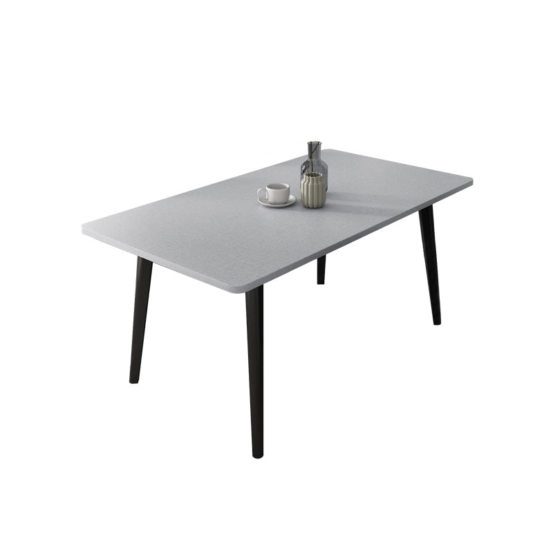 Modern Rectangle Dinette Set 1/3/4/5/6/7 Pieces Dining Table Set with Sintered Stone Top Clearhalo 'Dining Room Sets' 'Dining Tables & Seating' 'dining_room_set' 'furn' 'furn_dining_room_set' 'Furniture' 'furniture_dining_room_set' 'Kitchen & Dining Furniture' 4808245