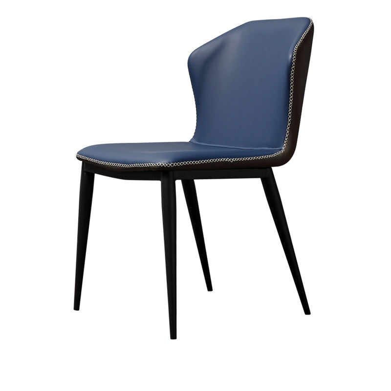 Modern Sintered Stone Dining Table Set 1/6 Pieces Dining Set for Home 1 Blue Chair Clearhalo 'Dining Room Sets' 'Dining Tables & Seating' 'dining_room_set' 'furn' 'furn_dining_room_set' 'Furniture' 'furniture_dining_room_set' 'Kitchen & Dining Furniture' 4808265