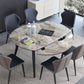 Modern Sintered Stone Dining Table Set 1/6 Pieces Dining Set for Home Clearhalo 'Dining Room Sets' 'Dining Tables & Seating' 'dining_room_set' 'furn' 'furn_dining_room_set' 'Furniture' 'furniture_dining_room_set' 'Kitchen & Dining Furniture' 4808266