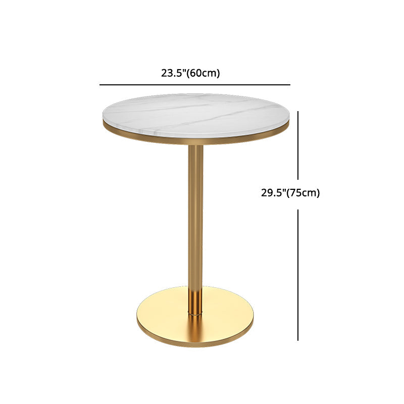 Glam Style Marble Dining Table 1/2/3/4/5 Pieces Dining Set for Home Use Clearhalo 'Dining Room Sets' 'Dining Tables & Seating' 'dining_room_set' 'furn' 'furn_dining_room_set' 'Furniture' 'furniture_dining_room_set' 'Kitchen & Dining Furniture' 4808311