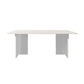 Modern Rectangle Dining Table Set 1/2/5/7 Pieces Dining Set for Home Use White 79"L x 31"W Clearhalo 'Dining Room Sets' 'Dining Tables & Seating' 'dining_room_set' 'furn' 'furn_dining_room_set' 'Furniture' 'furniture_dining_room_set' 'Kitchen & Dining Furniture' 4808318