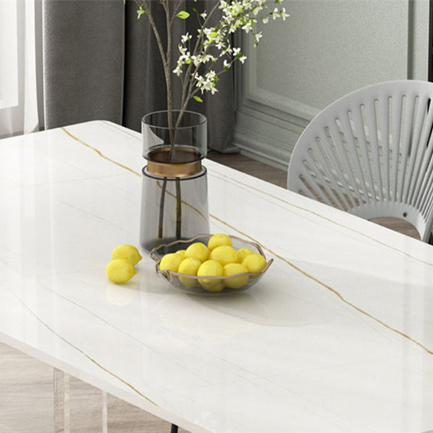 Modern Rectangle Dining Table Set 1/2/5/7 Pieces Dining Set for Home Use Clearhalo 'Dining Room Sets' 'Dining Tables & Seating' 'dining_room_set' 'furn' 'furn_dining_room_set' 'Furniture' 'furniture_dining_room_set' 'Kitchen & Dining Furniture' 4808319