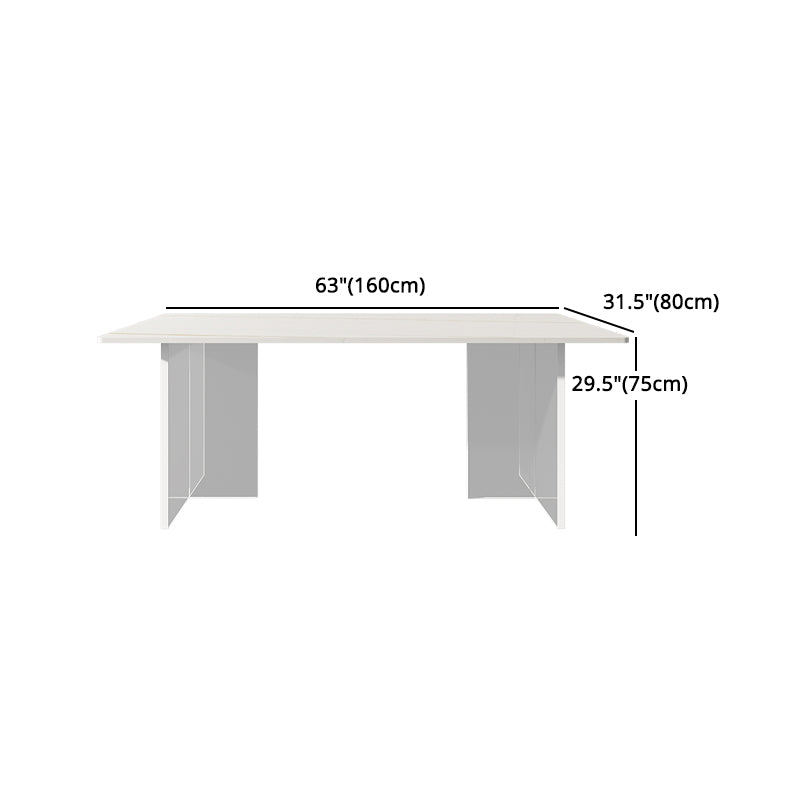 Modern Rectangle Dining Table Set 1/2/5/7 Pieces Dining Set for Home Use Clearhalo 'Dining Room Sets' 'Dining Tables & Seating' 'dining_room_set' 'furn' 'furn_dining_room_set' 'Furniture' 'furniture_dining_room_set' 'Kitchen & Dining Furniture' 4808324