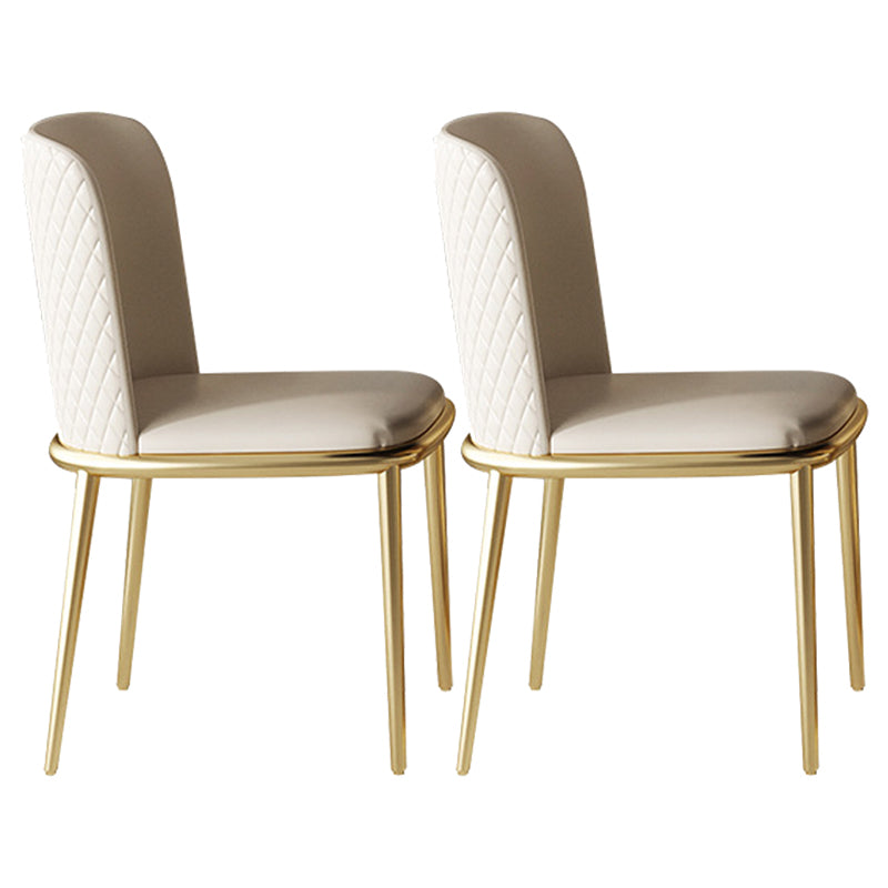 Luxury Sintered Stone Top Dining Set Rectangle 1/2/3/5/7 Pieces Dining Table with Chairs 2 White Chairs Clearhalo 'Dining Room Sets' 'Dining Tables & Seating' 'dining_room_set' 'furn' 'furn_dining_room_set' 'Furniture' 'furniture_dining_room_set' 'Kitchen & Dining Furniture' 4808332