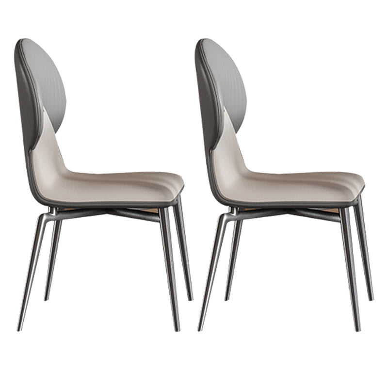 Nordic Sintered Stone Top Dining Set Rectangle 1/2/5/6/7 Pieces Dining Table with Chairs 2 White Chairs Clearhalo 'Dining Room Sets' 'Dining Tables & Seating' 'dining_room_set' 'furn' 'furn_dining_room_set' 'Furniture' 'furniture_dining_room_set' 'Kitchen & Dining Furniture' 4808351