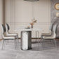 Nordic Sintered Stone Top Dining Set Rectangle 1/2/5/6/7 Pieces Dining Table with Chairs Clearhalo 'Dining Room Sets' 'Dining Tables & Seating' 'dining_room_set' 'furn' 'furn_dining_room_set' 'Furniture' 'furniture_dining_room_set' 'Kitchen & Dining Furniture' 4808353