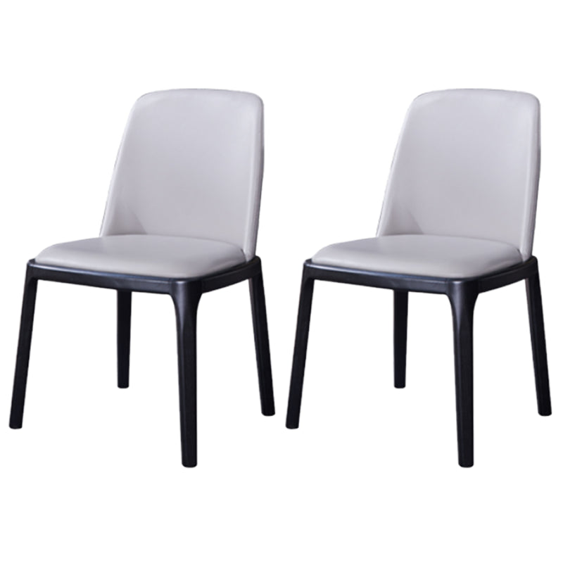 Modern Ash Wood Dinette Set 1/2/4/5/7 Pieces Dining Table Set with Grey Sintered Stone Top 2 Grey Chairs Clearhalo 'Dining Room Sets' 'Dining Tables & Seating' 'dining_room_set' 'furn' 'furn_dining_room_set' 'Furniture' 'furniture_dining_room_set' 'Kitchen & Dining Furniture' 4808387