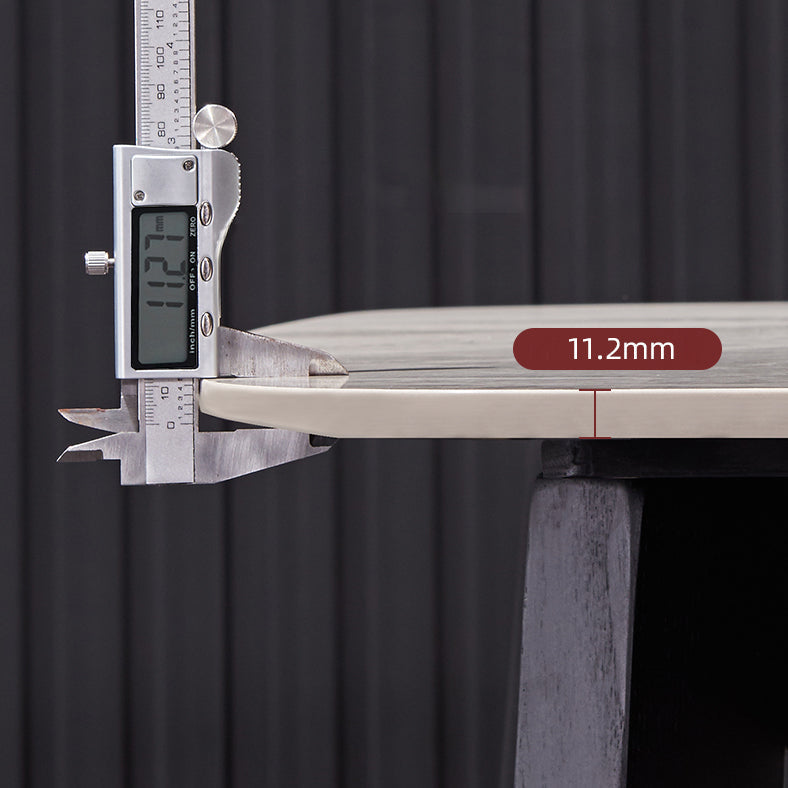 Modern Ash Wood Dinette Set 1/2/4/5/7 Pieces Dining Table Set with Grey Sintered Stone Top Clearhalo 'Dining Room Sets' 'Dining Tables & Seating' 'dining_room_set' 'furn' 'furn_dining_room_set' 'Furniture' 'furniture_dining_room_set' 'Kitchen & Dining Furniture' 4808394