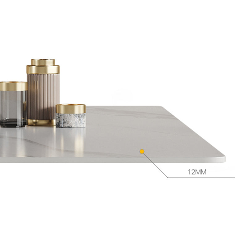 Luxury Sintered Stone Dining Set 1/2/5/6/7 Pieces Rectangle Dining Table with Chairs Clearhalo 'Dining Room Sets' 'Dining Tables & Seating' 'dining_room_set' 'furn' 'furn_dining_room_set' 'Furniture' 'furniture_dining_room_set' 'Kitchen & Dining Furniture' 4808409