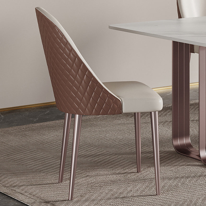 Luxury Sintered Stone Dining Set 1/2/5/6/7 Pieces Rectangle Dining Table with Chairs Clearhalo 'Dining Room Sets' 'Dining Tables & Seating' 'dining_room_set' 'furn' 'furn_dining_room_set' 'Furniture' 'furniture_dining_room_set' 'Kitchen & Dining Furniture' 4808413