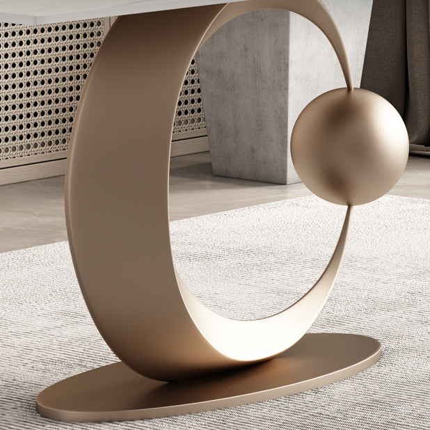 Luxury Sintered Stone Top Dining Set Rectangle 1/3/4/6/7 Pieces Dining Table with Chairs Clearhalo 'Dining Room Sets' 'Dining Tables & Seating' 'dining_room_set' 'furn' 'furn_dining_room_set' 'Furniture' 'furniture_dining_room_set' 'Kitchen & Dining Furniture' 4808428