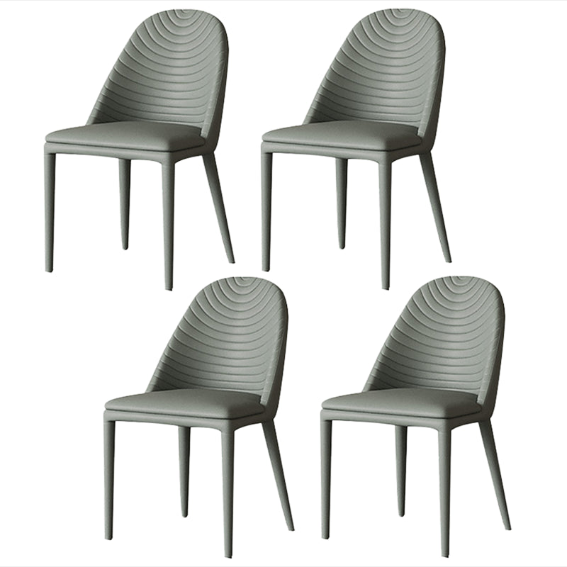 Modern Round Dinette Set 1/3/4/5/7 Pieces Dining Table Set with White Sintered Stone Top 4 Grey Chairs Clearhalo 'Dining Room Sets' 'Dining Tables & Seating' 'dining_room_set' 'furn' 'furn_dining_room_set' 'Furniture' 'furniture_dining_room_set' 'Kitchen & Dining Furniture' 4808456