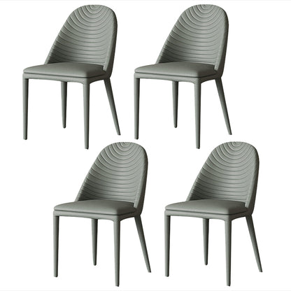 Modern Round Dinette Set 1/3/4/5/7 Pieces Dining Table Set with White Sintered Stone Top 4 Grey Chairs Clearhalo 'Dining Room Sets' 'Dining Tables & Seating' 'dining_room_set' 'furn' 'furn_dining_room_set' 'Furniture' 'furniture_dining_room_set' 'Kitchen & Dining Furniture' 4808456