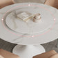 Modern Round Dinette Set 1/3/4/5/7 Pieces Dining Table Set with White Sintered Stone Top Clearhalo 'Dining Room Sets' 'Dining Tables & Seating' 'dining_room_set' 'furn' 'furn_dining_room_set' 'Furniture' 'furniture_dining_room_set' 'Kitchen & Dining Furniture' 4808460