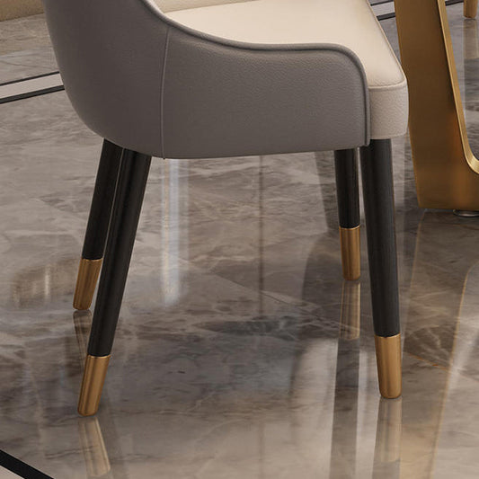 Luxury Rectangle Sintered Stone Top Dining Set 1/2/5/6/7 Pieces Dining Table with Chairs Clearhalo 'Dining Room Sets' 'Dining Tables & Seating' 'dining_room_set' 'furn' 'furn_dining_room_set' 'Furniture' 'furniture_dining_room_set' 'Kitchen & Dining Furniture' 4808476