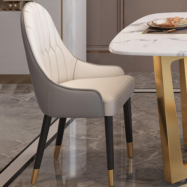 Luxury Rectangle Sintered Stone Top Dining Set 1/2/5/6/7 Pieces Dining Table with Chairs Clearhalo 'Dining Room Sets' 'Dining Tables & Seating' 'dining_room_set' 'furn' 'furn_dining_room_set' 'Furniture' 'furniture_dining_room_set' 'Kitchen & Dining Furniture' 4808477
