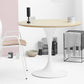 Modern Style Round Table Wooden Dining Table with Pedestal Base for Kitchen 31.5"L x 31.5"W x 29.5"H Natural Without Chairs Clearhalo 'Bar Furniture' 'Bar Tables' 'bar_tables' 'Dining Tables & Seating' 'Dining Tables' 'dining_table' 'furn' 'furn_bar_tables' 'Furniture' 'furniture_dining_table' 'Kitchen & Dining Furniture' 'kitchen' 'kitchen_dining_table' 4808484