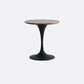 Modern Style Round Table Wooden Dining Table with Pedestal Base for Kitchen 27.6"L x 27.6"W x 29.5"H Walnut Without Chairs Clearhalo 'Bar Furniture' 'Bar Tables' 'bar_tables' 'Dining Tables & Seating' 'Dining Tables' 'dining_table' 'furn' 'furn_bar_tables' 'Furniture' 'furniture_dining_table' 'Kitchen & Dining Furniture' 'kitchen' 'kitchen_dining_table' 4808487
