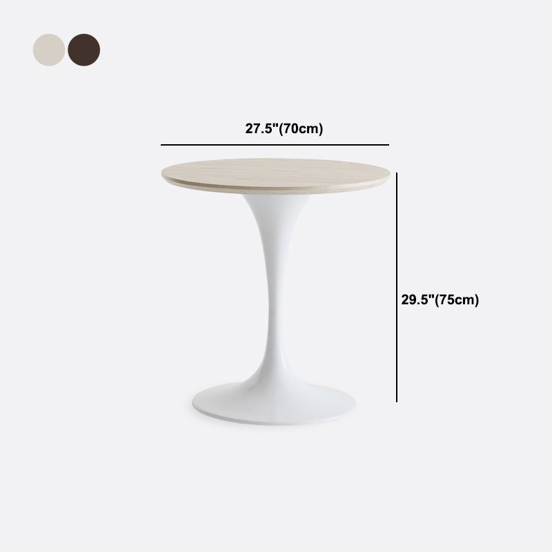 Modern Style Round Table Wooden Dining Table with Pedestal Base for Kitchen Clearhalo 'Bar Furniture' 'Bar Tables' 'bar_tables' 'Dining Tables & Seating' 'Dining Tables' 'dining_table' 'furn' 'furn_bar_tables' 'Furniture' 'furniture_dining_table' 'Kitchen & Dining Furniture' 'kitchen' 'kitchen_dining_table' 4808495
