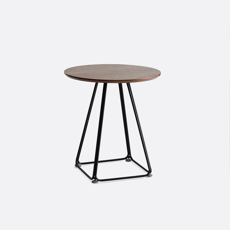 Modern Round Dining Table Wooden Dining Table with Metal Base for Kitchen Clearhalo 'Bar Furniture' 'Bar Tables' 'bar_tables' 'Dining Tables & Seating' 'Dining Tables' 'dining_table' 'furn' 'furn_bar_tables' 'Furniture' 'furniture_dining_table' 'Kitchen & Dining Furniture' 'kitchen' 'kitchen_dining_table' 4808502