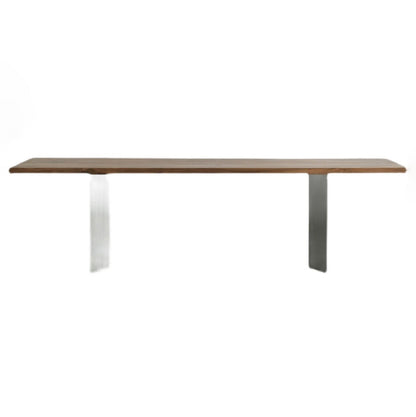 Rectangle Kitchen Dining Table Solid Wood Table Luxury with Double Pedestal Base Without Chairs Clearhalo 'Dining Tables & Seating' 'Dining Tables' 'dining_table' 'furn' 'furn_dining_table' 'Furniture' 'furniture_dining_table' 'Kitchen & Dining Furniture' 'kitchen' 'kitchen_dining_table' 4808520