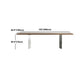 Rectangle Kitchen Dining Table Solid Wood Table Luxury with Double Pedestal Base Clearhalo 'Dining Tables & Seating' 'Dining Tables' 'dining_table' 'furn' 'furn_dining_table' 'Furniture' 'furniture_dining_table' 'Kitchen & Dining Furniture' 'kitchen' 'kitchen_dining_table' 4808531