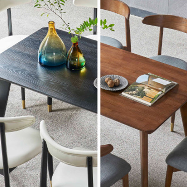 Solid Wood Traditional Luxury Rectangle Indoor Table Ash Wood Table with 4 Legs Clearhalo 'Dining Tables & Seating' 'Dining Tables' 'dining_table' 'furn' 'furn_dining_table' 'Furniture' 'furniture_dining_table' 'Kitchen & Dining Furniture' 'kitchen' 'kitchen_dining_table' 4808589