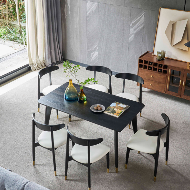 Solid Wood Traditional Luxury Rectangle Indoor Table Ash Wood Table with 4 Legs Clearhalo 'Dining Tables & Seating' 'Dining Tables' 'dining_table' 'furn' 'furn_dining_table' 'Furniture' 'furniture_dining_table' 'Kitchen & Dining Furniture' 'kitchen' 'kitchen_dining_table' 4808591