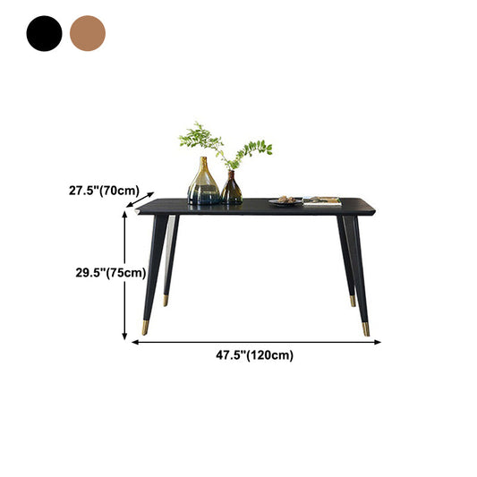 Solid Wood Traditional Luxury Rectangle Indoor Table Ash Wood Table with 4 Legs Clearhalo 'Dining Tables & Seating' 'Dining Tables' 'dining_table' 'furn' 'furn_dining_table' 'Furniture' 'furniture_dining_table' 'Kitchen & Dining Furniture' 'kitchen' 'kitchen_dining_table' 4808593