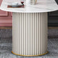Luxury Sintered Stone Top Dining Table Oval Table with Double Pedestal for Restaurant Clearhalo 'Dining Tables & Seating' 'Dining Tables' 'dining_table' 'furn' 'furn_dining_table' 'Furniture' 'furniture_dining_table' 'Kitchen & Dining Furniture' 'kitchen' 'kitchen_dining_table' 4808657